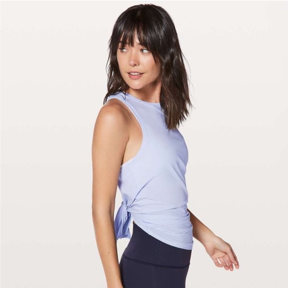 lululemon athletica Tops - lululemon athletica All Tied Up Lavender Tie-Back Tank Top